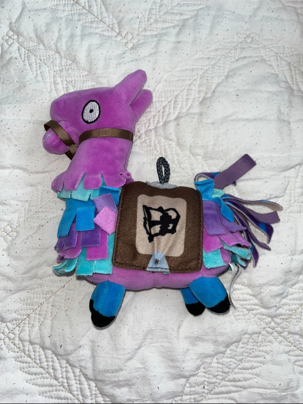 Purple Plush Llama Toy with Multicolor Fringe - Kids Toy